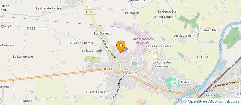 localisation de l'entreprise 5I  GUIPRY-MESSAC