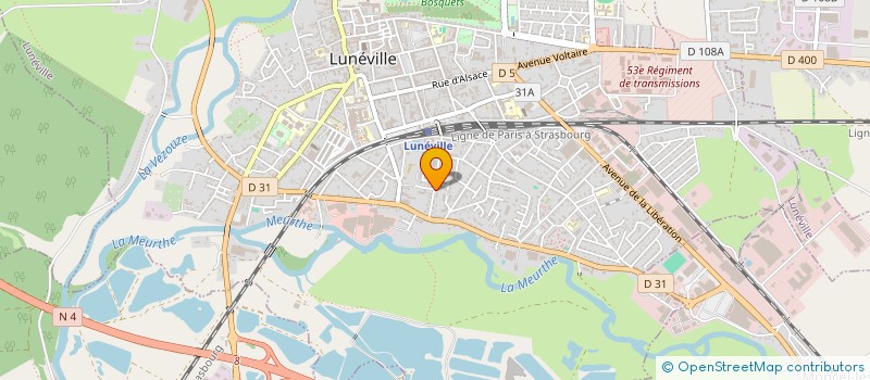 localisation de l'entreprise 5I SECTION MEDAILLES MILITAIR  LUNEVILLE