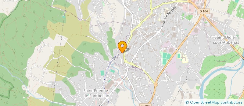 localisation de l'entreprise 5K INVEST à AUBENAS