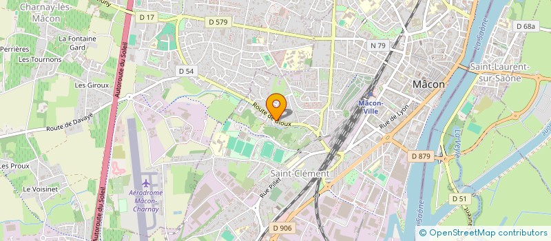 localisation de l'entreprise 5K LYON  MACON