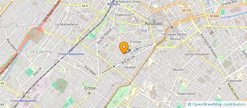 localisation de l'entreprise 5L  ROUBAIX