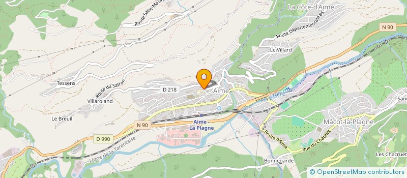 localisation de l'entreprise 5LAC  AIME-LA-PLAGNE