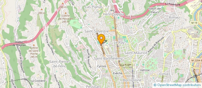 localisation de l'entreprise 5M à NICE