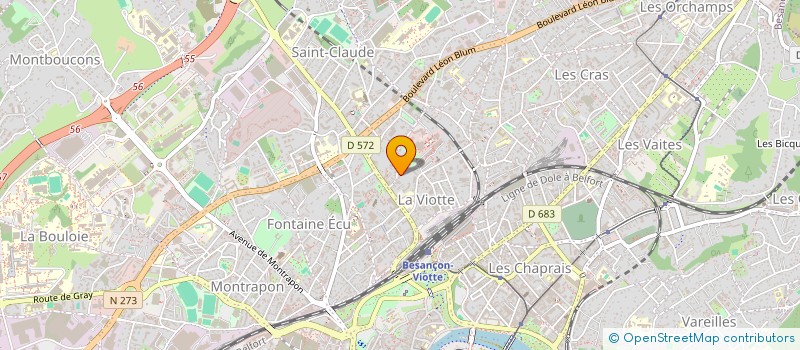 localisation de l'entreprise 5M HOLDING à BESANCON
