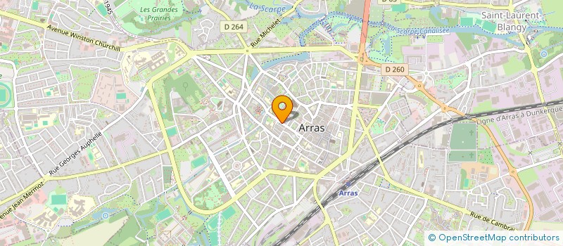 localisation de l'entreprise 5M2 BUCQUOY à ARRAS