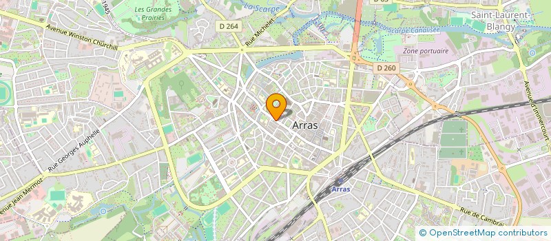 localisation de l'entreprise 5M2 NEUVILLE à ARRAS