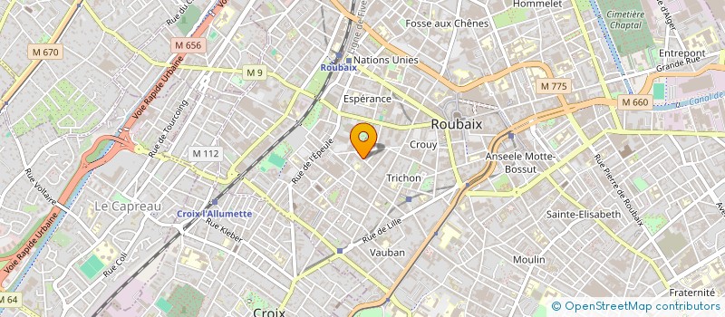 localisation de l'entreprise 5MG2 à ROUBAIX