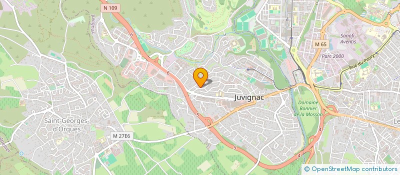 localisation de l'entreprise 5NS à JUVIGNAC