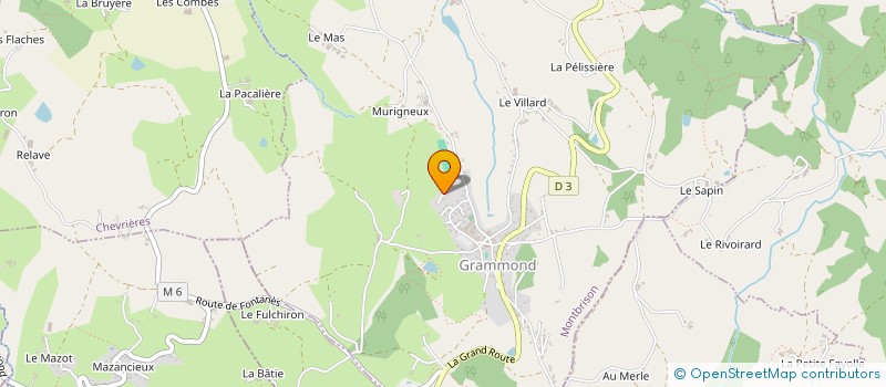 localisation de l'entreprise 5P2F  GRAMMOND