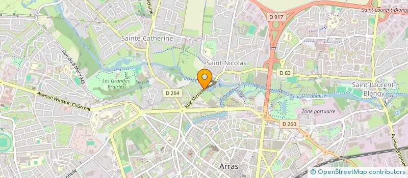 localisation de l'entreprise 5SECURITE à ARRAS