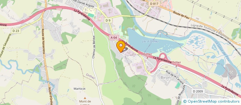 localisation de l'entreprise 5V  ORTHEZ