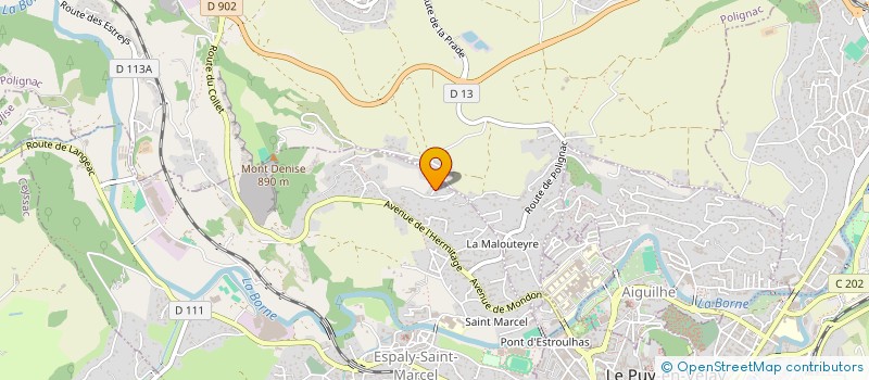 localisation de l'entreprise 6 8 RUE DES EPEES  ESPALY-SAINT-MARCEL