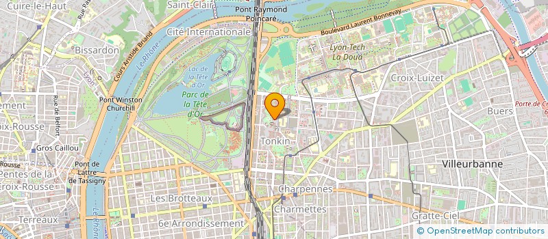 localisation de l'entreprise 6 ALLEE, JULIEN DUVIVIER  VILLEURBANNE