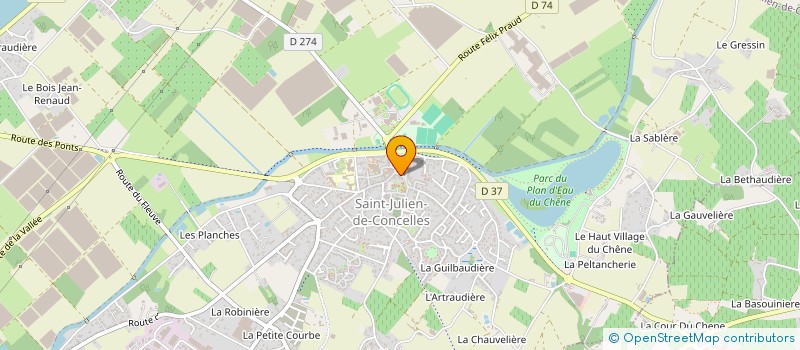 localisation de l'entreprise 6 ARTISAN COIFFEUR à SAINT-JULIEN-DE-CONCELLES