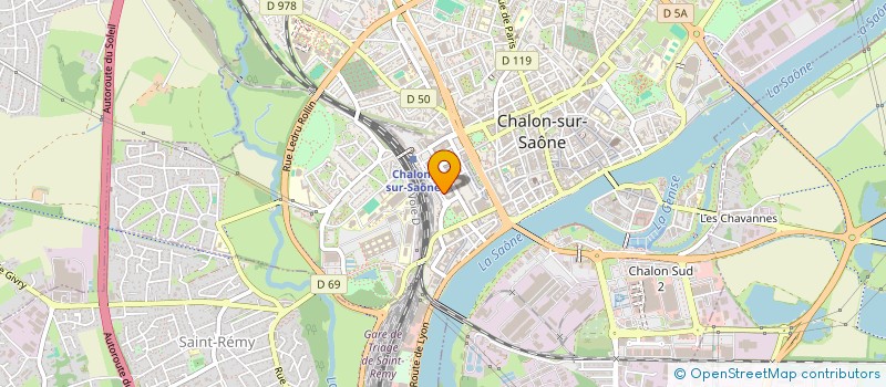 localisation de l'entreprise 6 AVENUE GEORGES POMPIDOU  CHALON-SUR-SAONE