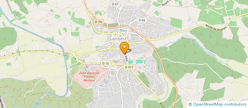 localisation de l'entreprise 6 B RTE D'AIX à LAMBESC