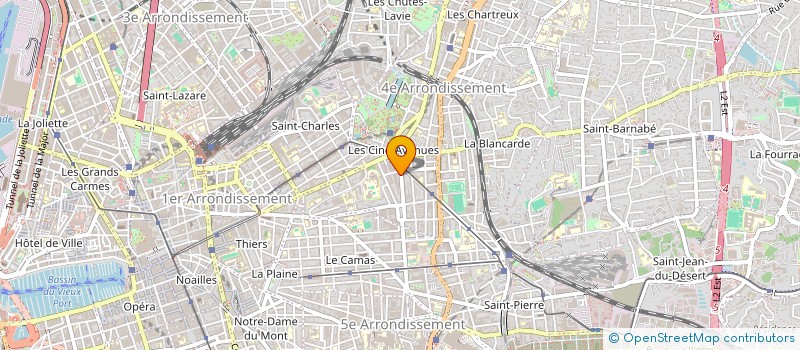 localisation de l'entreprise 6 BD GL CLEMENCEAU  MARSEILLE