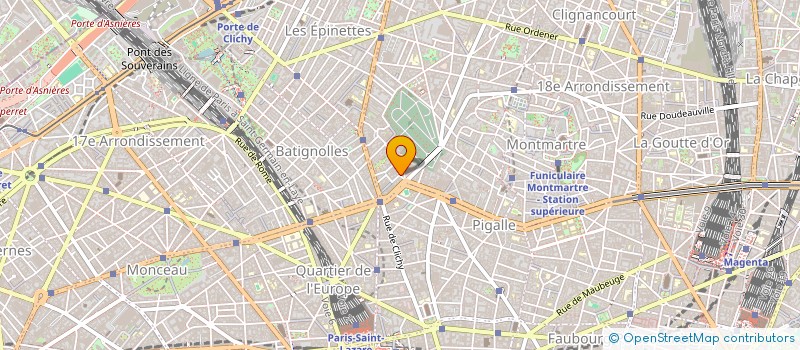 localisation de l'entreprise 6 CLICHY YAHIANI IMMO  PARIS