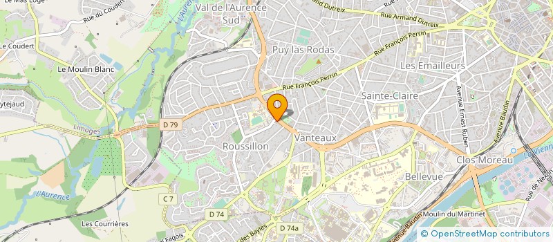 localisation de l'entreprise 6 CLICS à LIMOGES