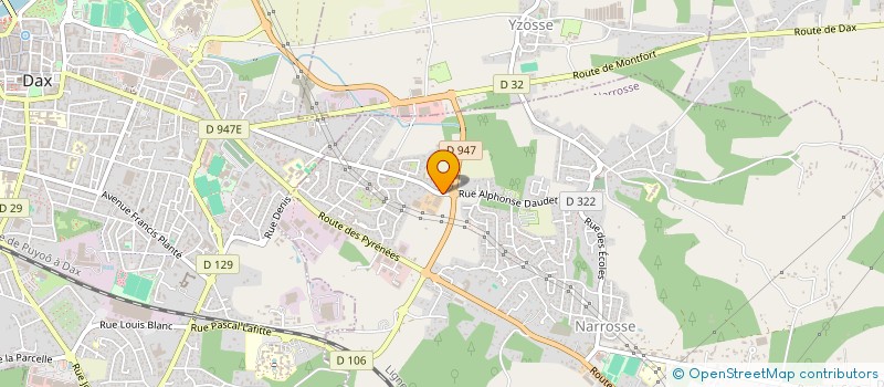 localisation de l'entreprise 6 J  NARROSSE