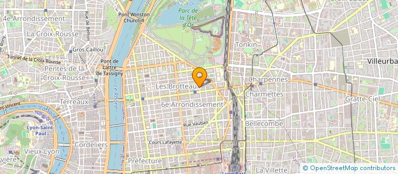 localisation de l'entreprise 6 LYONES  LYON