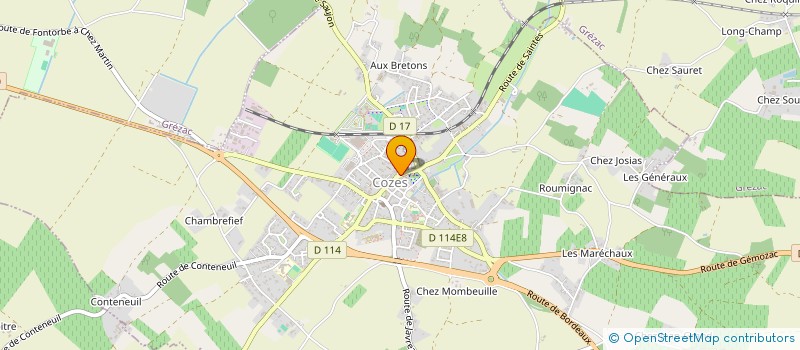 localisation de l'entreprise 6 MC  COZES