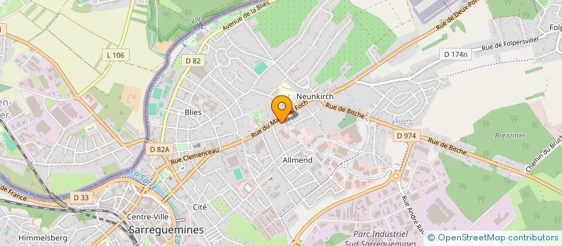 localisation de l'entreprise 6 PGB à SARREGUEMINES