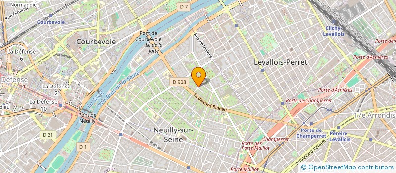 localisation de l'entreprise 6 RUE BERANGER à NEUILLY-SUR-SEINE