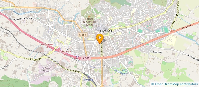 localisation de l'entreprise 6 RUE BROSSOLETTE à HYERES