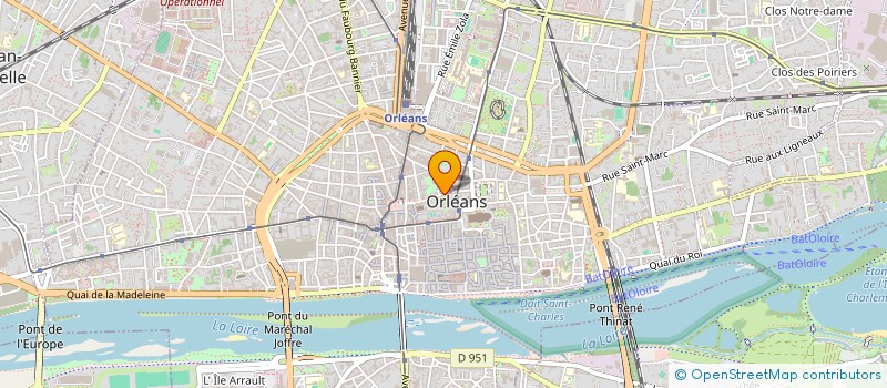 localisation de l'entreprise 6 RUE D'ESCURES  ORLEANS