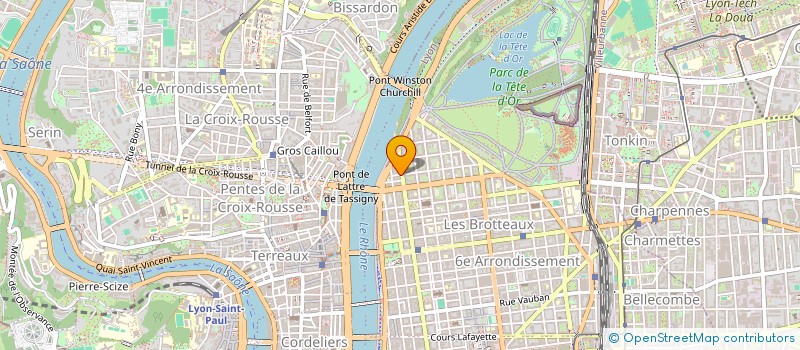 localisation de l'entreprise 6 RUE DE LHOMME  LYON