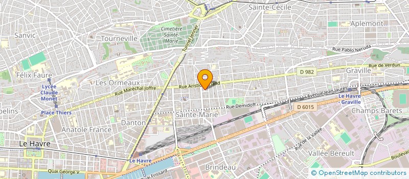 localisation de l'entreprise 6 RUE DE PINGRE LE HAVRE  LE HAVRE