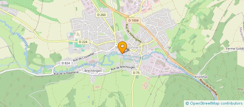 localisation de l'entreprise 6 RUE DES TANNEURS  WASSELONNE