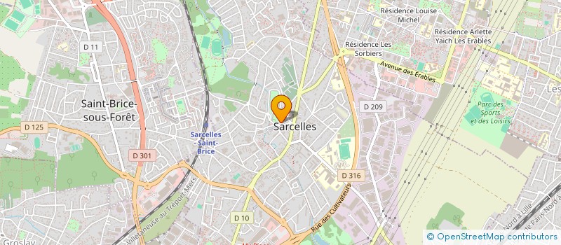 localisation de l'entreprise 6 RUE DU HAMEAU à SARCELLES