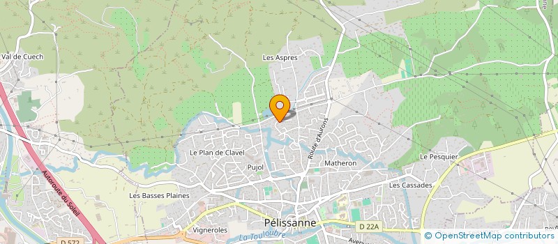 localisation de l'entreprise 6 RUE DU JARDIN FIN  PELISSANNE