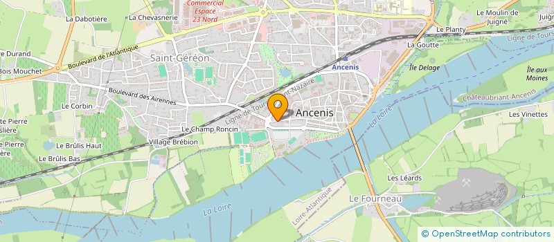 localisation de l'entreprise 6 RUE POUPARD DAVYL  ANCENIS-SAINT-GEREON