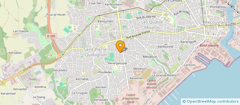 localisation de l'entreprise 60 RUE DE LA RESISTANCE à BREST