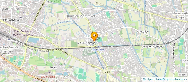 localisation de l'entreprise 60 VERNET  AVIGNON