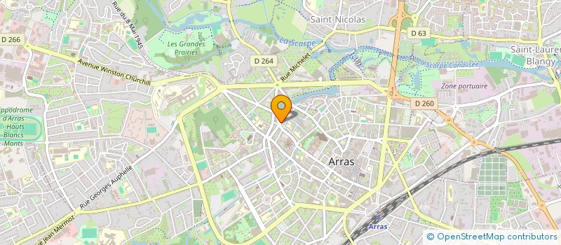 localisation de l'entreprise 601E REGIMENT CIRCULATION ROUTIERE à ARRAS