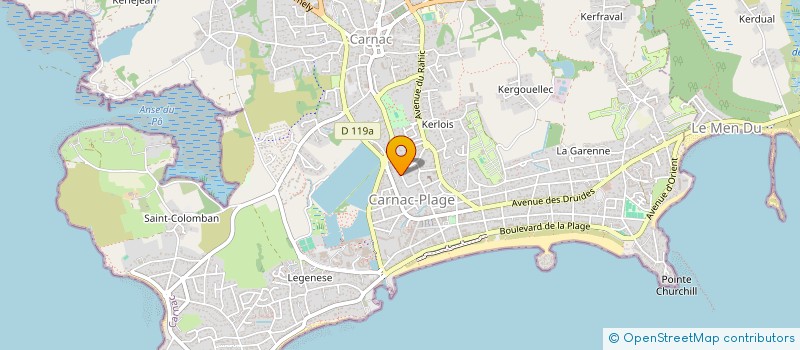 localisation de l'entreprise 61 DRUIDES  CARNAC