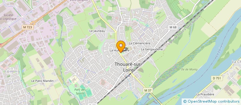 localisation de l'entreprise 61 GARENNE  THOUARE-SUR-LOIRE