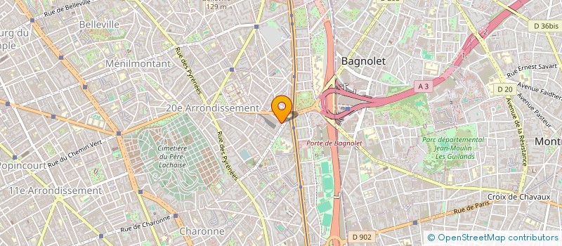 localisation de l'entreprise 610  PARIS