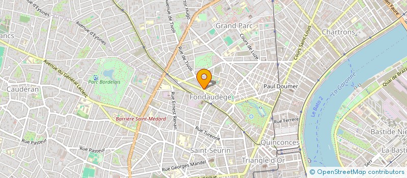 localisation de l'entreprise 62 QUAI DES CHARTRONS  BORDEAUX