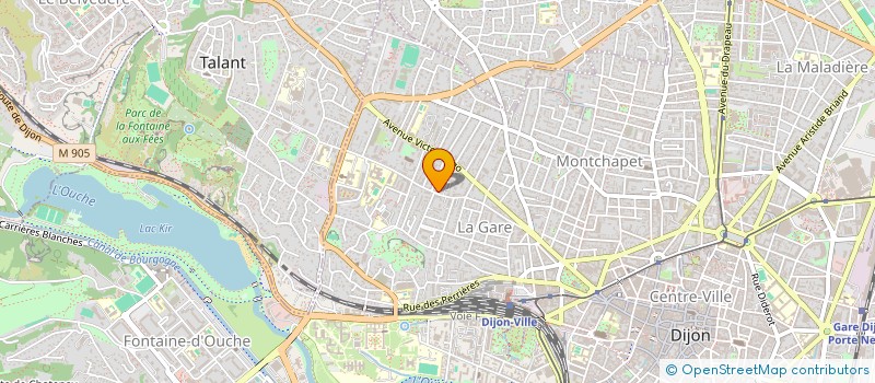 localisation de l'entreprise 62 RUE DE TALANT  DIJON