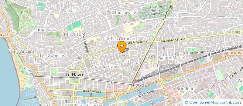 localisation de l'entreprise 62 RUE RASPAIL à LE HAVRE