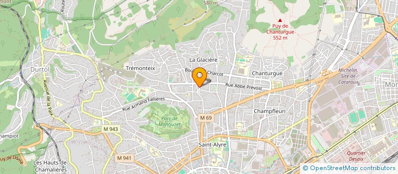 localisation de l'entreprise 63.10 ASSOCIES  CLERMONT-FERRAND