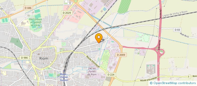 localisation de l'entreprise 6315  RIOM