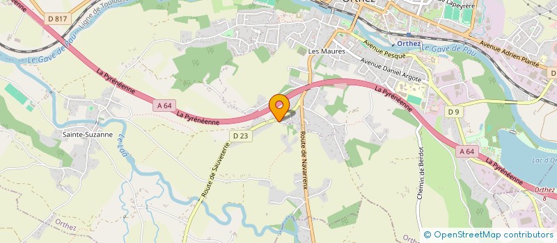 localisation de l'entreprise 64 CABANONS  ORTHEZ