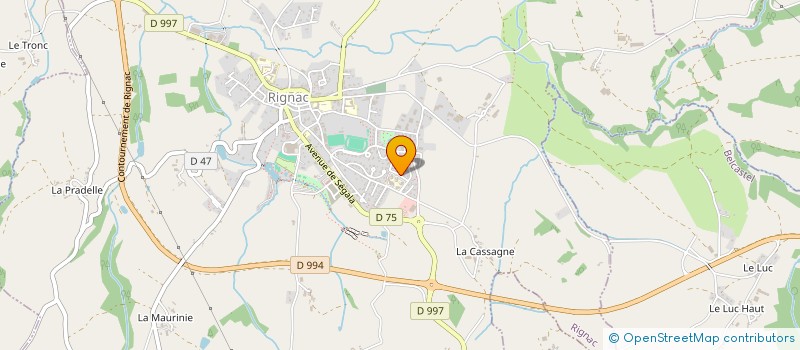 localisation de l'entreprise 64 LNP  RIGNAC