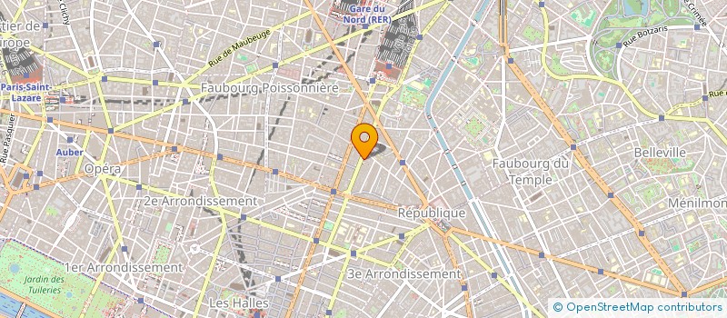 localisation de l'entreprise 64 RUE DU FBG ST MARTIN 75010 PARIS  PARIS